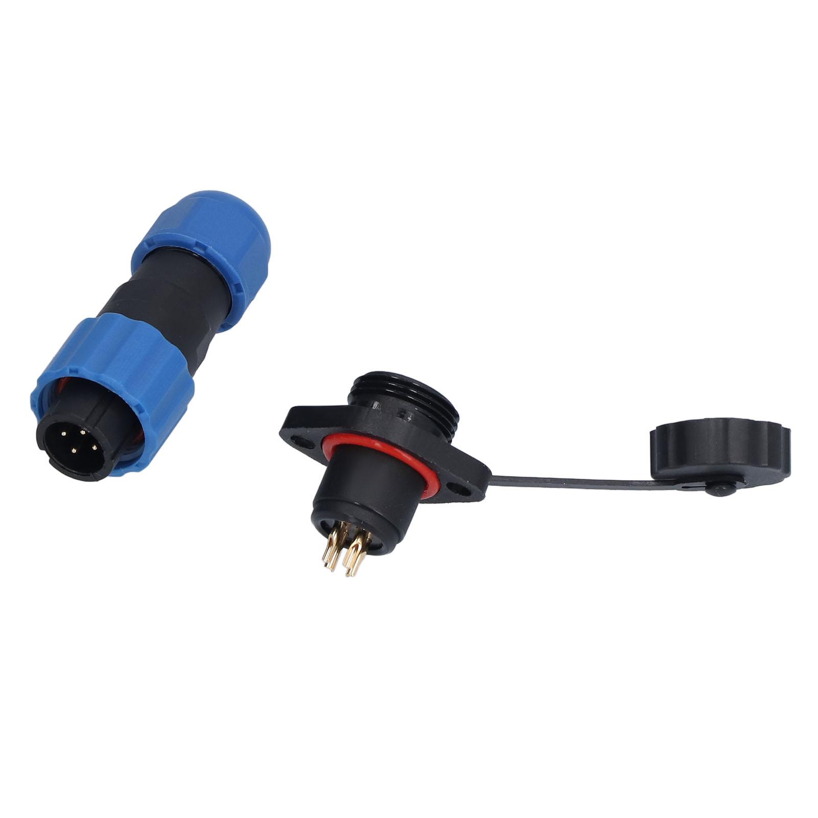 

IP68 Waterproof Plug Socket Male Female Flange Mount Industrial Aviation Power Connector SP134 Pin