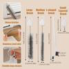 4pcs Hard Bristles Bottle Cleaner Brush Set Hangable Teapot Mouth Brush  Milk Bottle