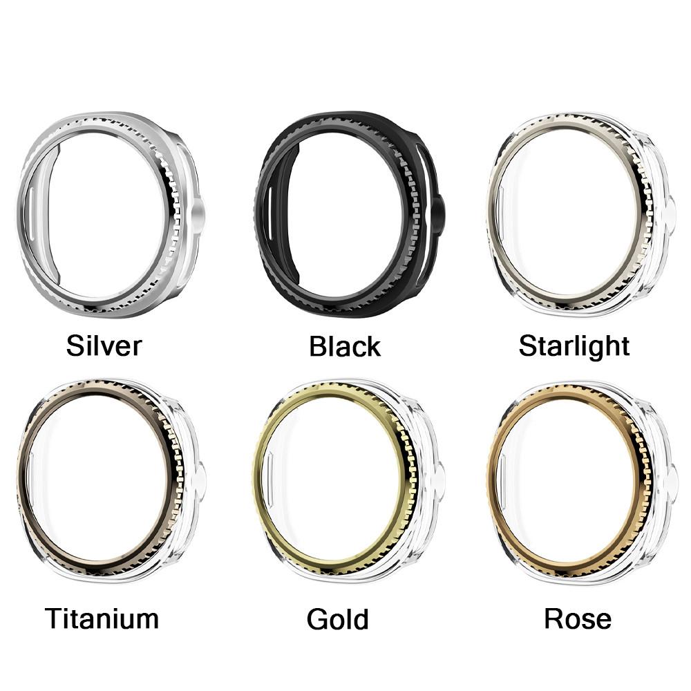 Bezel Ring+Cover Case for Samsung Galaxy Watch 8 Classic 46mm Protector Hard PC Bumper Shell Galaxy Watch 8 Classic Protective