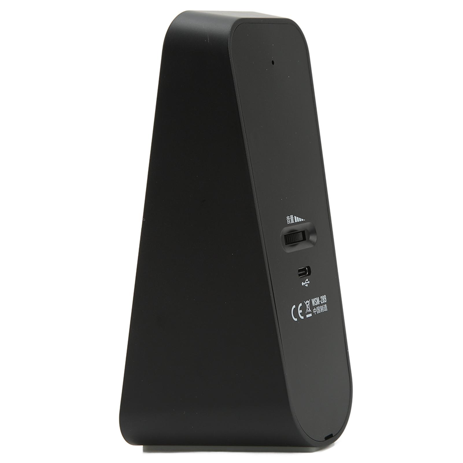 Electronic Digital Metronome Universal Smart Bluetooth Metronome for Guitar Piano Drum Violin Instrument Black