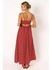 Spring/Summer 2024 Striped Off-Shoulder Wide-Hem Camisole Dress - Fresh Casual Vacation Style