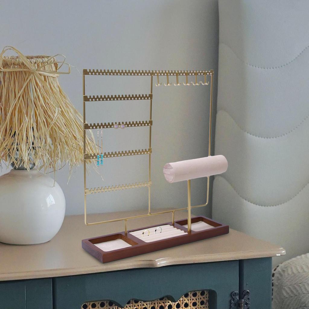 Earrings Display Organizer Rack for Jewelry Storage And Necklace Holder