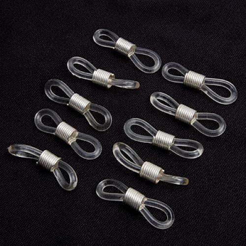 50 Eye Glasses Spectacle Chain Strap Holder Rubber Loop Ends 20mm