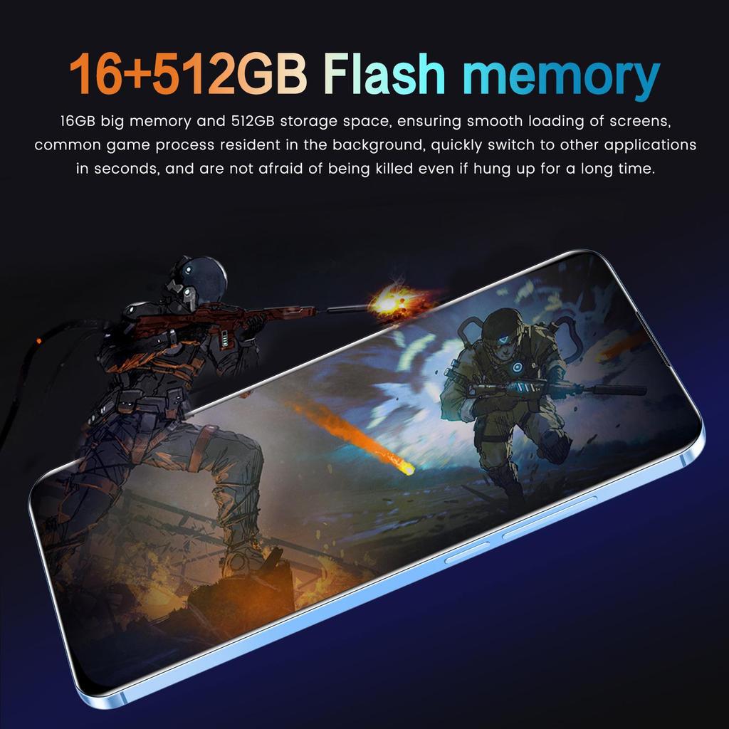 Smartphone S25 Ultra+: 16 Go de RAM, 512 Go de stockage, Android, Écran de 7,3 pouces