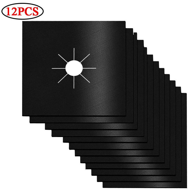 2025 New Jesoo Teflon Gas Stove Protector Mat High Temperature Resistant Oilproof Clean Pad American Style Kitchen Gadget