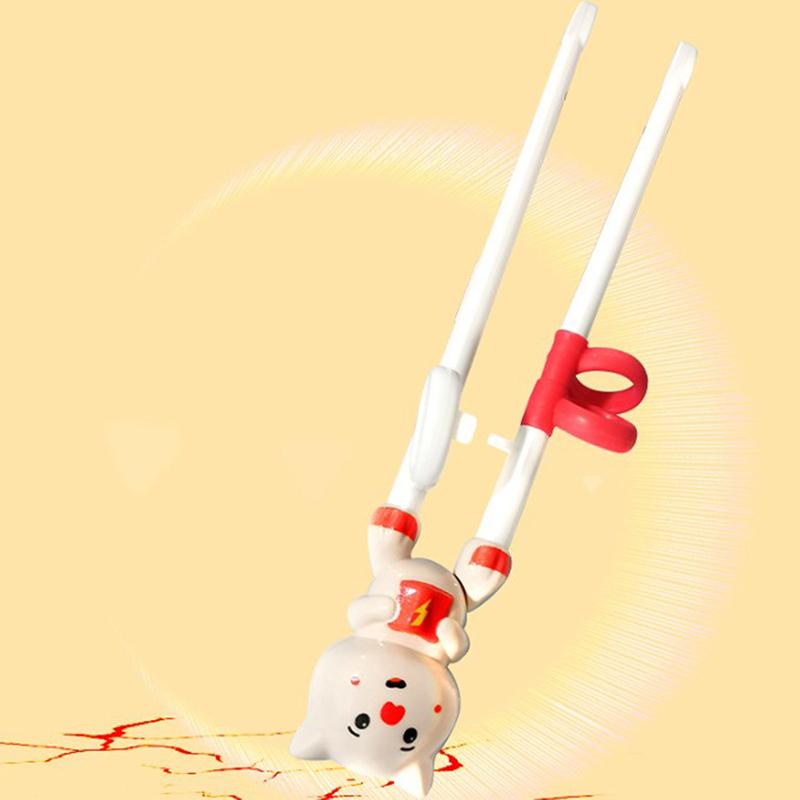 Bebek Öğrenme Yemek Çubukları Karikatür Hayvan Acemi Yemek Çubuğu Sofra Yemek Çubukları