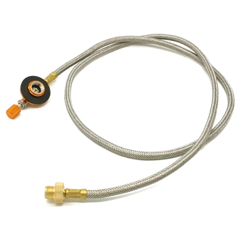 Outdoor Camping Fuels Canister Adaptor Camping Hiking Stove Butanes Gas Adapter Convert Connector with Extension Tube