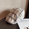 Pattern Checkered Fashion Women Casual Duckbill Cap For Summer Autumn And