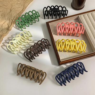 Pinces à Cheveux New Wave Simples Creuses en Forme de Requin Tempérament Mignon Pince de Maintien pour l'Arrière de la Tête pour Filles Accessoires pour Cheveux