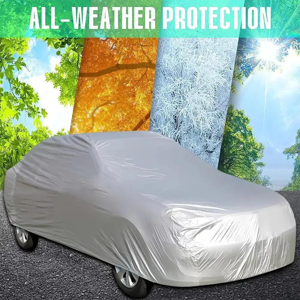 1pc Car Sunshade Cover Car Dust Cover Waterproof Sunscreen Foldable Car Clothes Universal Automotive Products