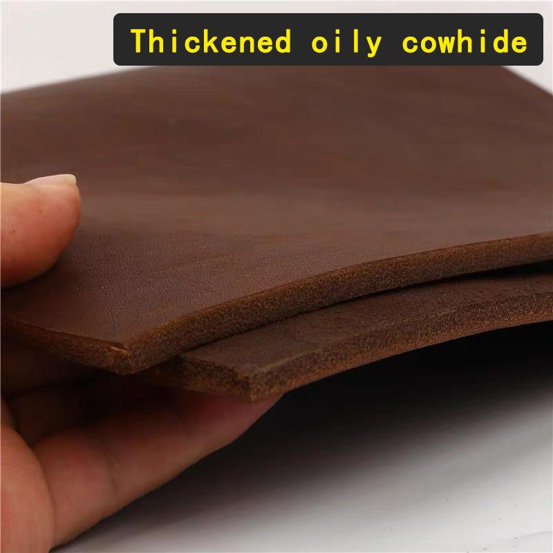 4.5mm thick head layer cowhide leather dog leash industrial leather scabbard gasket brown hard cowhide 10x20cm коричневый