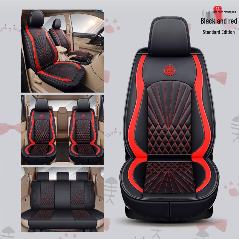 2020 Full Coverage Cartoon Leather Car Seat Cushion