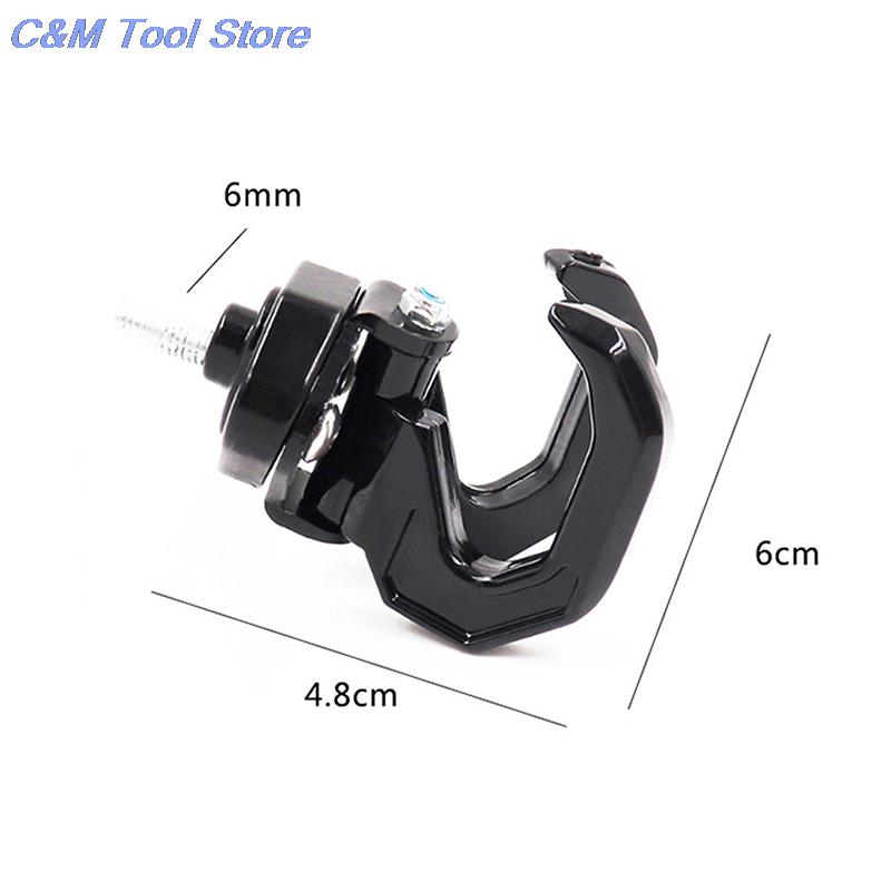 New Aluminum Alloy Motorcycle Luggage Helmet Holder Hook Mount Motorbike Scooter Helmet Holder Bag Hook Hanger With Screw