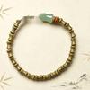 Argentina Green Sandalwood Beaded Bracelet: 8mm Buddhist Rosary for Men & Women