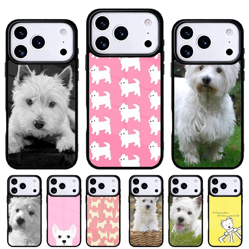 west highland white terrier small white dog Phone Case for iPhone 17 Air 16e 15 14 13 Pro Max Back Cover for 12 11 Pro Coque