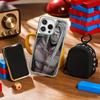Mr Sil-vair Super Cool Man Design Phone Case for iPhone 16 15 14 13 12 11 Pro Max Sheepskin Silver-edged Protective Case