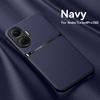 For Redmi Turbo 4 4 Pro leather texture built-in magnetic TPU soft edge anti-drop anti-fingerprint phone case