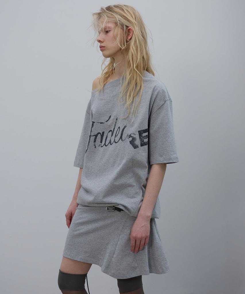 Lcdc Tm Asymmetric Off-Shoulder Dress (Melange Grey)