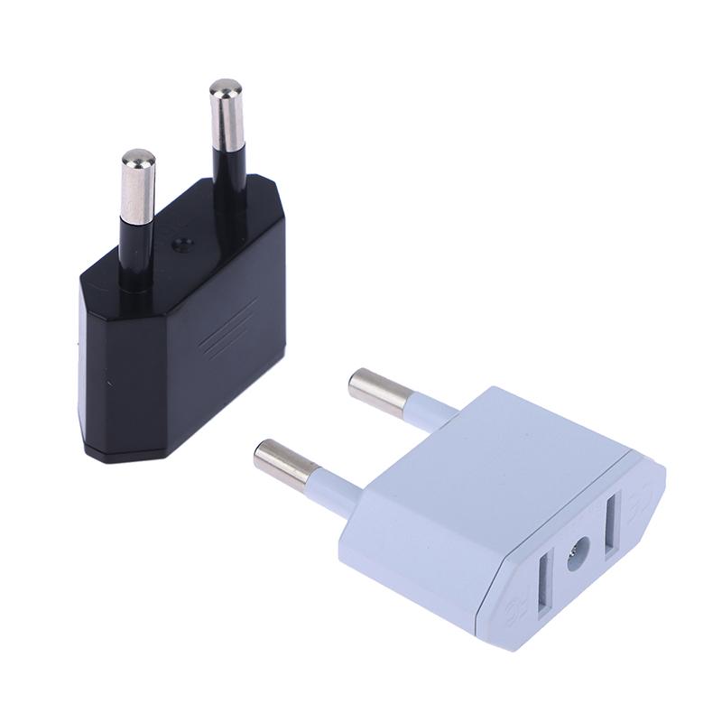 2 szt. Adapter EU Konwerter podróżny Adapter Amerykański Chiny Wtyczka US Do EU Wtyczka Euro Adapter elektryczny Gniazdko elektryczne AC