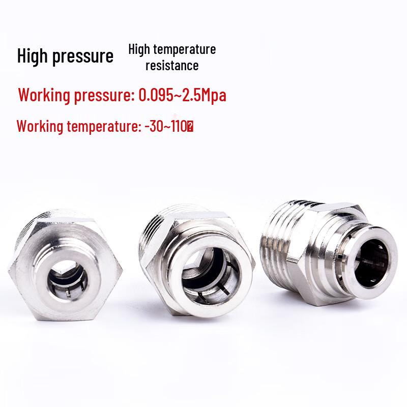 304 Stainless Steel Straight Quick Connect Pneumatic Fitting