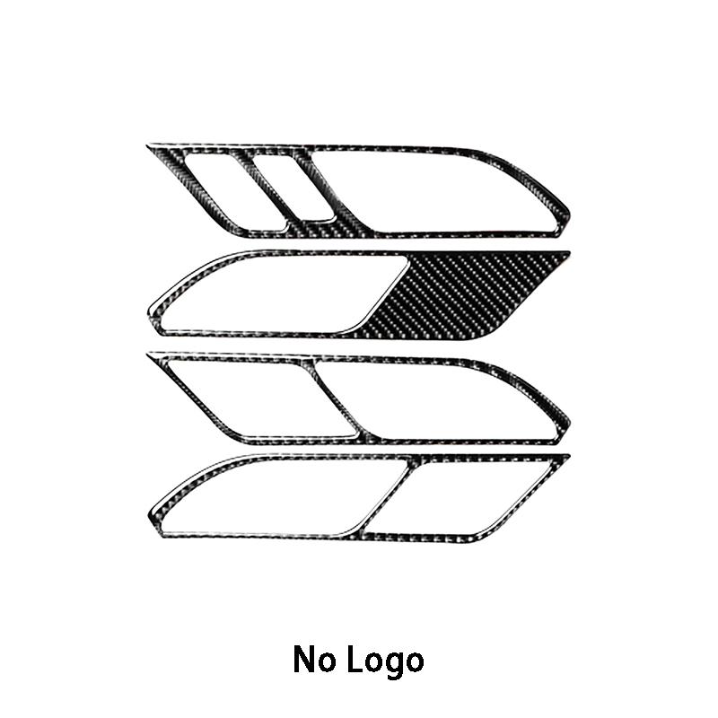 4Pcs Carbon Fiber Auto Innen Tür Griff Pull Greifen Trim Auto Styling Für BMW X3 X4 G01 G02 G08 2018-2022 auto