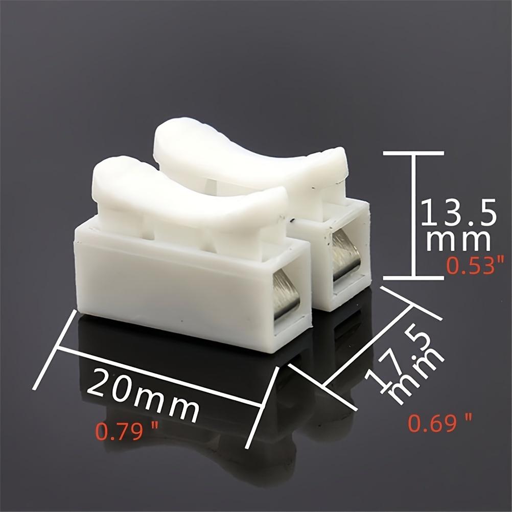 CH-2 Quick Splice Wire Connectors - Durable Spring Terminals for Easy & Safe Cable Connection, White