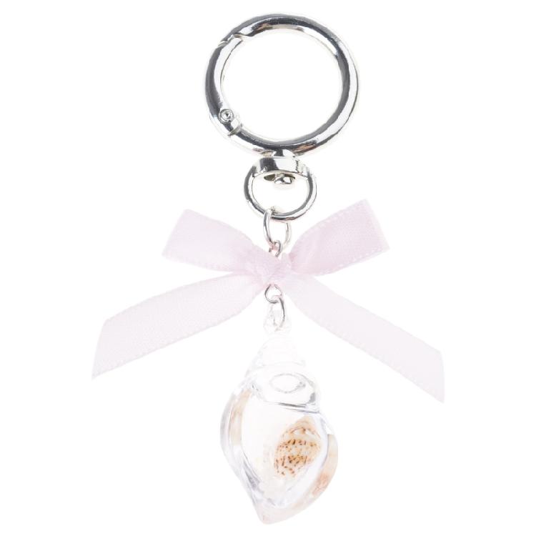 Элегантный брелок-подвеска в виде раковины, уникальный брелок-бантик для сумок 1 розовый