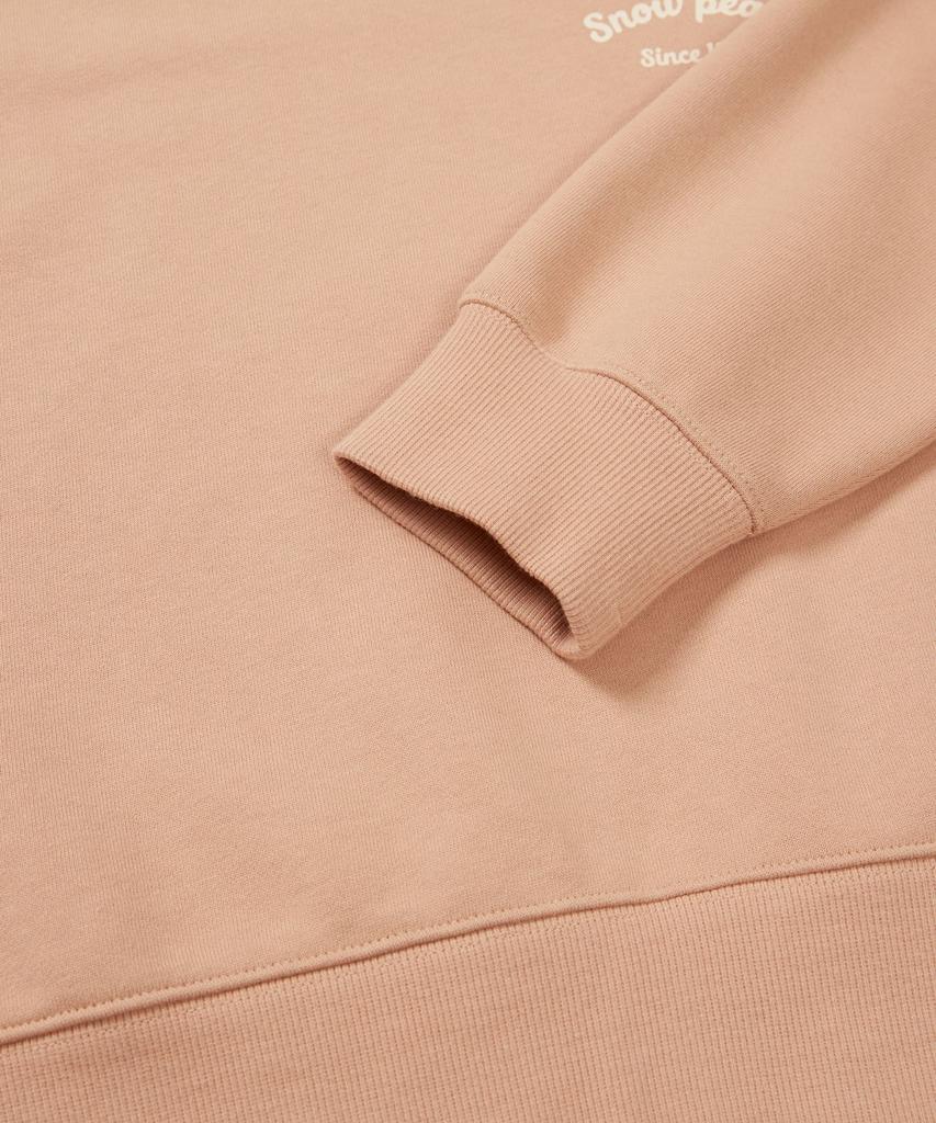 SNOWPEAK APPAREL Women'S Lettering Semi-Crop Sweatshirt (S24Fwfht63) Peach