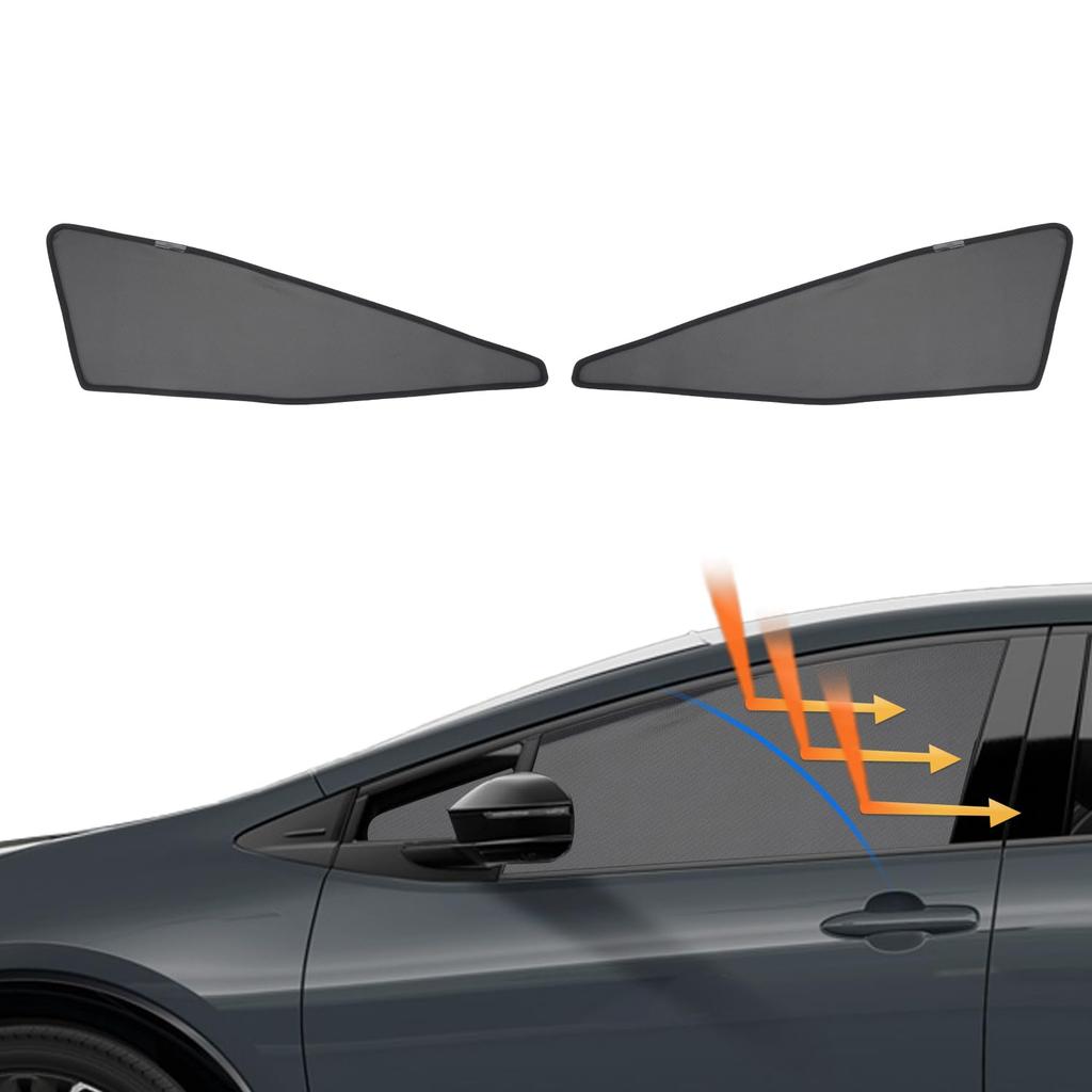 Cartist 2025 Latest Model Mesh Mesh Curtains for Toyota Prius 60 Series Blackout Car UV Light Instructions Easy Interior 2 Panels High-Density &