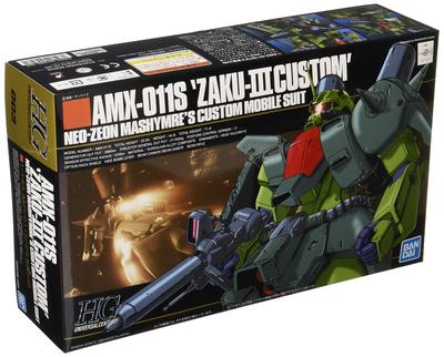 HGUC Mobile Suit ZZ Gundam Zaku III Custom Scale Plastic Model 1/144 Color-coded