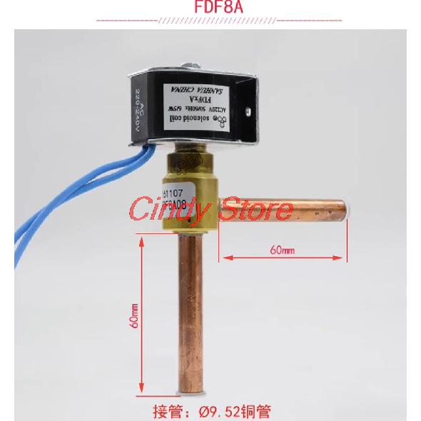1 PIÈCE Vanne Solénoïde 2 Voies Angle Droit FDF-2A/FDF-6A/FDF-8A /FDF-11A Normalement Fermée Pour Climatisation Machine à Glace Dégivrage