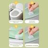 Coussin de Siège de Toilette Surface Douce au Toucher EVA Imperméable Tapis de Toilette Portable Lavable Conception avec Poignée Coussin de Siège de Toilette Hygiénique