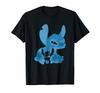 Disney Lilo Stitch Big Silhouette Mad Stitch Big Portrait & T-Shirt