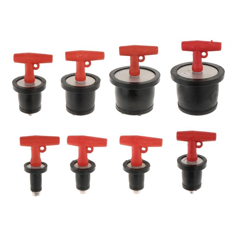 Marine T Handle Drain Plug Drainage Stopper Stainless Steel Seal Tools Easy to Use Pipe Plug Plumbing Twist Turn Drain Plug