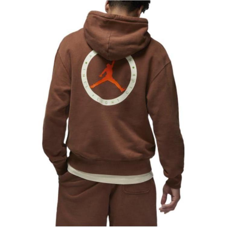 Jordan Sweatshirts Men's Brown Hooded Moderate DV7024-262