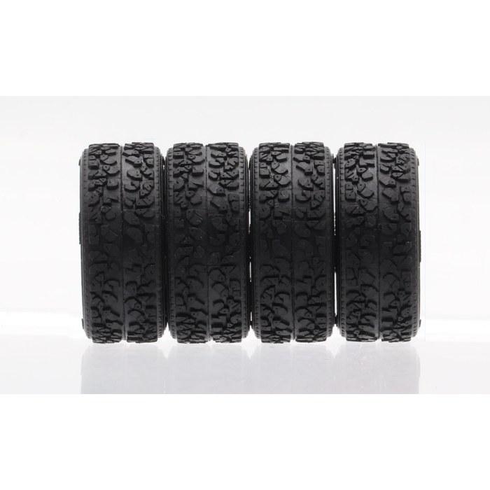 Real Tire Collection Series 1/24 No.2 Rally Block Tire 15 Inch 185/60 Black