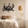 Große Metall-Wandkunst Jazzband Musiker-Silhouette Moderne Musikzimmer-Dekoration Schild Geschenk für Musikliebhaber