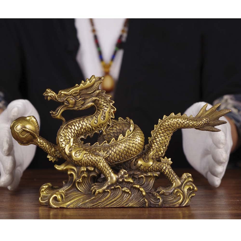Dragon Golden 5 Feng Shui Hry s drakem a vodou Hraní z Zvyšuje peníze Prosperita v dobrém Zvyšuje Feng Shui Zodiac Štěstí Příznivé Dobré