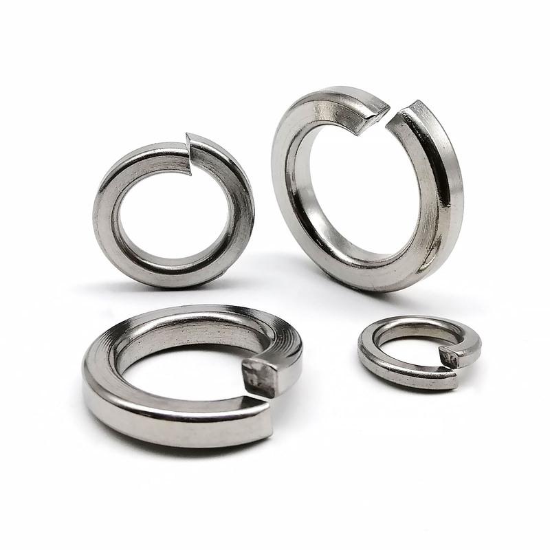 304 Stainless Steel Spring Split Lock Washer Elastic Gasket M1.6 M2 M2.5 M3 M3.5 M4 M5 M6 M8 M10 M12 M14 M16 M20 M24