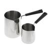 350/600Ml Long Handle Stainless Steel Coffee Pot With Pouring Spout Milk Butter Warmer Pot Stovetop Chocolate Melting Pan