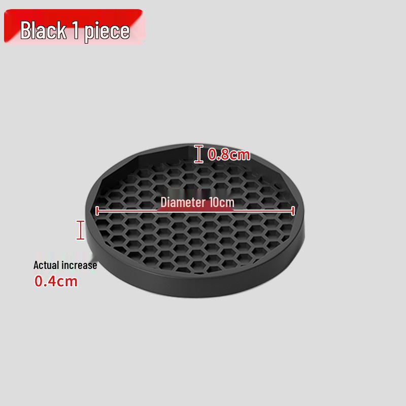Black Rubber Anti-Slip Wheel Pad for Furniture, Chairs, and Baby Cribs