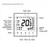 5A 110–230 V wöchentlich programmierbarer LCD-Display, Touchscreen, Wasserheizung, Thermostat, Raumtemperaturregler