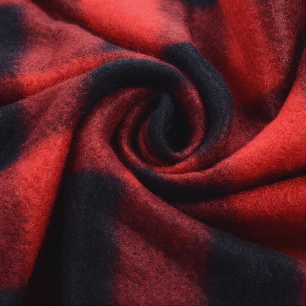 Christmas Long Plaids Blanket 160x30cm Oversized Winter Fall Warm Scarf Big Tartan Scarves Wrap Shawl Classical Tassels