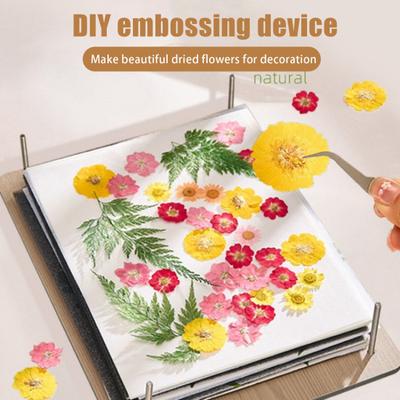 Embosser Flower Press Kit Easy To Use Flower Pressing Collecting Kit DIY Crafts for Preserve Flowers Instantly