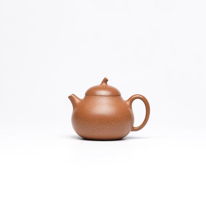 Yixing Zisha Handmade Eggplant Gourd Teapot by Renowned Artist - Jiangpo Clay Tea Set Gift