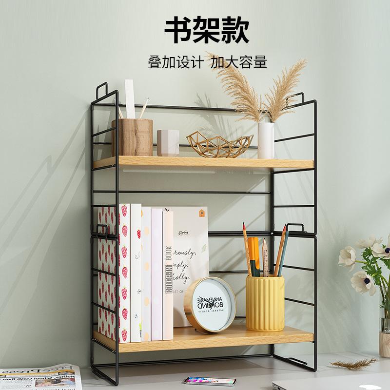 Desktop Storage Rack Office Desk Storage Multi Story Dormitory Desk Dining Table Table Top Shelf Small Bookshelf