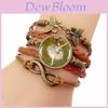 Elegant Ballerina Pattern Time Gemstone Bracelet For Women Vintage Butterfly Infinity Symbol Woven Jewelry