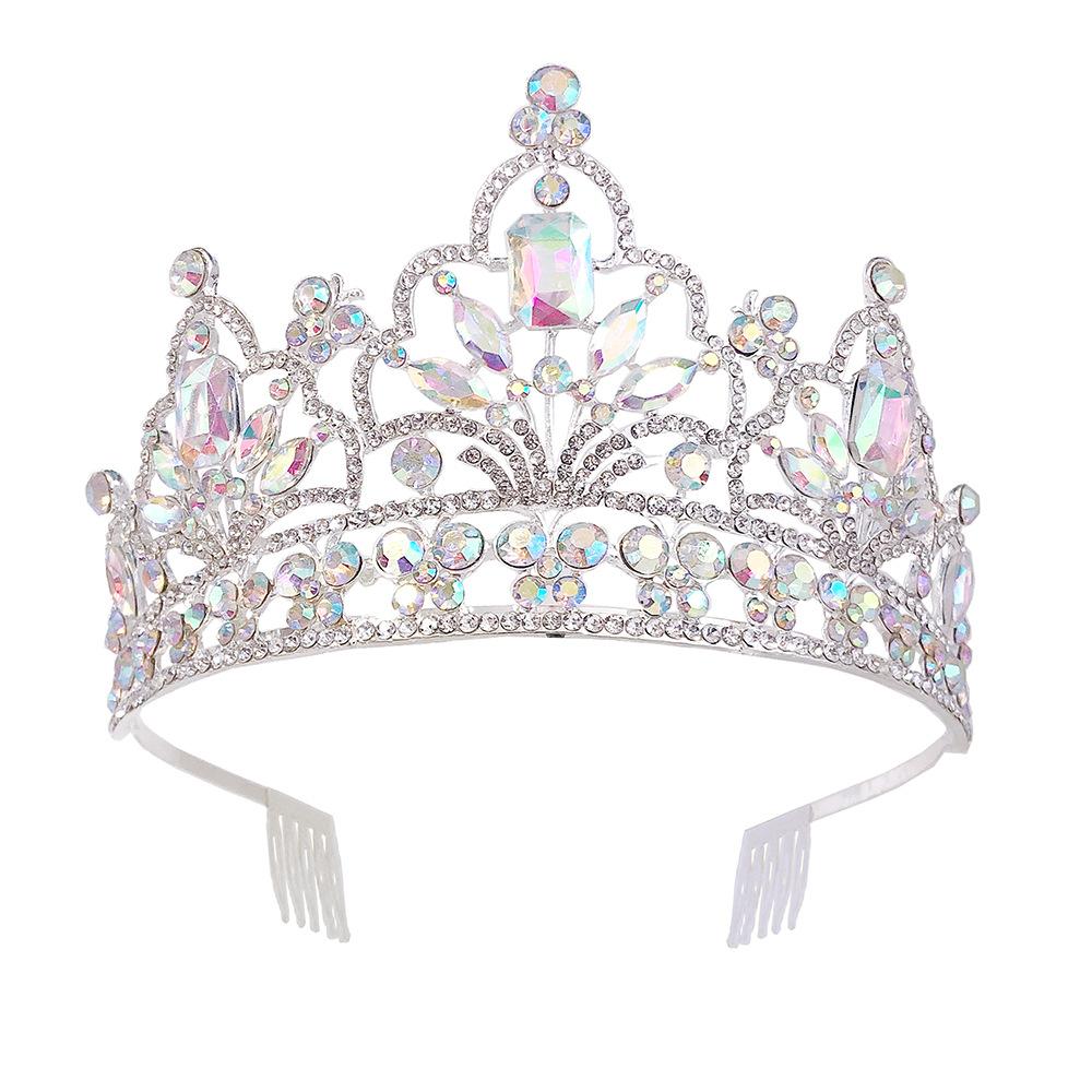 Bridal Crown Rhinestone Crystal Tiara Princess Birthday Crown Bridal Wedding Hair Accessories Wedding Dress Accessories