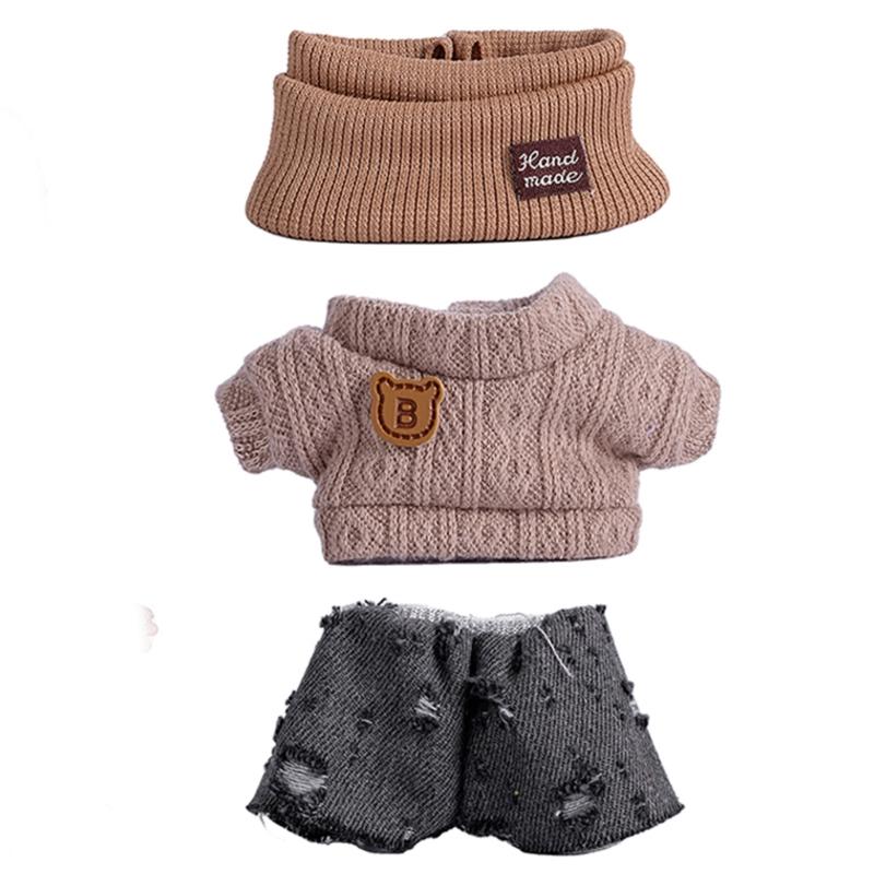 Fashion Doll Clothing Set For Anime Figure Doll 17cm Standing Doll Display Children Interactive DressingUp Doll Clothes
