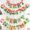 Christmas Bunting Banner Merry Christmas Decoration New Year Hanging Paper Garland for Home Navidad Decor Noel Xmas Party